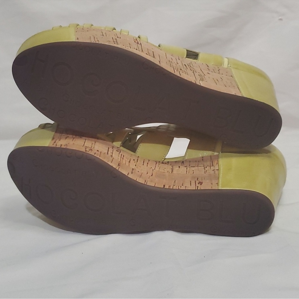 Chocolat Blu Chartreuse Wedges Sundance Size 10 NWOB - Picture 7 of 10